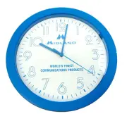 Midland Midclock Midland Logo Blue Wall Clock With Second Hand