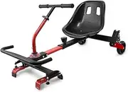 Go Kart Adjustable Length Cart of Self Balancing Scooter Balance Car Seat Suspension All Terain Compatible with All Balance Car 6.5/8/ 8.5/10inches, for Adults and Kids