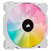 Corsair White Sp140 Rgb Elite, 140Mm Pwm Rgb Fan With Airglide, Single Pack