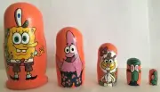 Sponge Bob nesting doll handmade