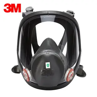 3M防毒面具6800防塵面罩囗覃氣化工氣體工業粉塵噴漆全面罩防護罩