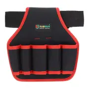 Tool Pouch Belt, Carpenter Gardeners Pocket Tool Belt Pouch Work Organizer, Red