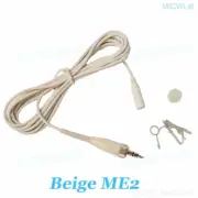 Beige ME2 Wireless Clip Lavalier Microphone For Sennheiser EW100 SK100 G2 G3 G4