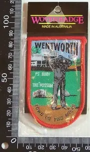 VINTAGE WENTWORTH NSW EMBROIDERED SOUVENIR PATCH WOVEN CLOTH SEW-ON BADGE