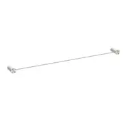 Nero Opal Single Towel Rail 800mm Brushed Nickel NR2530BN