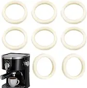 Bvizyelck Lower Burr Washer - Coffee Maker Grinders Replacement Parts | Set of 8 Lightweight Soft Grinder Wool Ring Accessories for Shop, Business