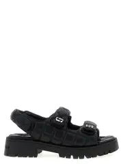 [Marc Jacobs] Marc Jacobs-The Quilted Sunny Sandali Nero-Donna 37