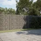 Gabion Basket Silver 850x100x200 cm Durable Outdoor Garden Metal 5240