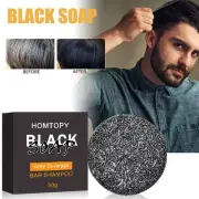 Cover Gray Strip Shampoo with Natural Bamboo Charcoal, Dull Soap D4C5 Hair L4F2
