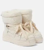 [Moncler] Moncler Insolux suede-trimmed snow boots AU 5 white