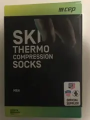 CEP Men's Thermal Compression Ski Socks (Black/Anthracite) Size III (3)