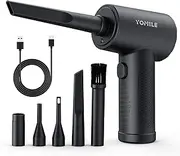 Compressed air Duster - 120000RPM 3 Speeds Electric Air Duster, 7600mAh Battery Cordless Dust Blower for Keyboard Cleaner,Rechargeable Air Blower AIC Can for Office Computers