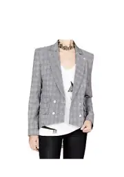 Sass & Bide Gray Black Beneath The Jacket NWT SIZE EU 38 AUS/UK 8