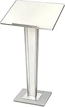 Floor Lectern Podium Stand Up Desk Speakers Podium Portable Presentation Concert Podium for Restaurants, Weddings, Office and Classrooms(B)
