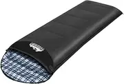 Sleeping Bag Single Thermal Camping Hiking Tent Grey 0C Lightweight Outdoor Gear