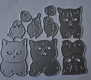 Assorted Cats & Birds Metal Cutting Dies Birthday Animals Cards Scrapbooking