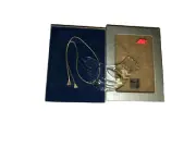 1996 MIKASA CRYSTAL TURTLE DOVE CHRISTMAS TREE ORNAMENT NIB