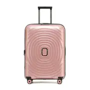 Tosca Eclipse 25" Checked Trolley Travel Suitcase Luggage - Rose Gold