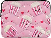 Cute Popcorn Faces Laptop Cases for 14 Inch Laptop Thin Computer Carrying Bag