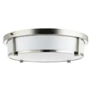 13" LED Ceiling Light Fixture, 20W Flush Mount, 1400LM, 3CCT, Brushed Nickel