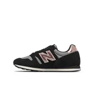 在飛比找蝦皮商城優惠-New Balance 女款黑色玫瑰金LOGO休閒鞋-NO.