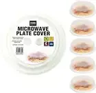 5 pcs Ventilated Microwave Food Lid Covers Plate Cover Dish Hot Kitchen BPA FREE