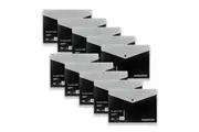 10pc Colourhide A4 Document Wallet Envelope Paper File Organiser Rectangle Black