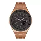 Casioak GA2100 Mod Watch - Rose Gold Royal Oak Modded G-Shock GA-2100