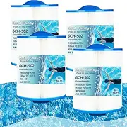 Real Fancy Hot Tub Spa Filter Replacement Cartridge 4 Pack Replace Artesian Spas, Tidal Fit Swim 06-0006-12, 06-0005-12, AR50, AK-90161, XLS-604, 6CH-502, PAS50SV-F2M, FC-0311, 50 Sq.ft.