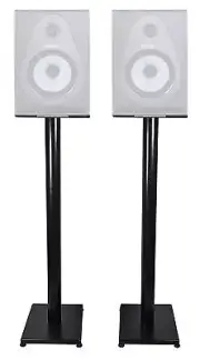 Rockville 37” Black Steel Studio Monitor Speaker Stands For Samson Resolv SE8