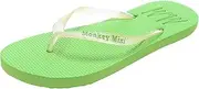 [Generic] Clear Sandals Women Women Size 9 Casual Beach Slippers Shoes Sandals Flat Women's Slipper Athletic Flip Flops for Women with Arch Support Fit Flip Flops for Women