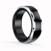 M1 Smart Ring Support Kinesthetic Games Heart Rate Measurement Exercise Recording Counting Steps Calorie Consumption Sleep Data 10 # (inner diameter 20mm)