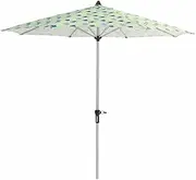 SDVantage Garden Parasol Umbrella， 270cm Printed Umbrella with Crank Sun Protection Parasol Patio Umbrella， Table Parasol Umbrella for Patio Beach Pool Umbrellas，