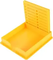 Homoyoyo Double Slot Organizer Box Memo Pad Holder for Office Home Construction for Small Items Portable Design for Easy Use and Organization