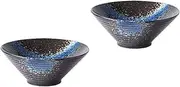 Premium Ceramic,2 pcs Family Color Containers Salad Ramen Soup Food Bowls Porcelain Pasta Noodles Kitchen Japanese Style for Restaurant Large Mixing Tortilla Classical Meal Udon Serving Pho (Color :