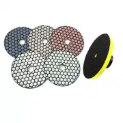 Diamond Polishing Pads 4 inch Dry 5 STEP Granite Stone Concrete Marble Quartz