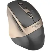 Promate SAMIT.GLD Ergonomic Silent Click Wireless Mouse - Gold Up to 2200 DPI -