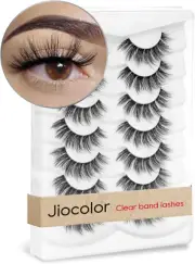 Manga Lashes False Lashes Pack Natural Look Eyelashes Wispy Lashes 7 Pairs Faux