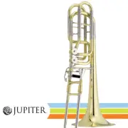 Jupiter JTB1180Q Performance Key of Bb/F/Gb/D Lacquer Nickel Bass Trombone +Case