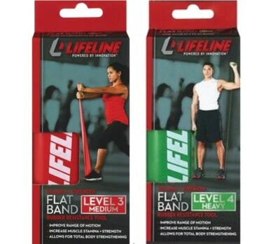 Lifeline USA Flat Rubber Resistance Bands