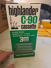 12 Scotch 3M HIGHLANDER C-90 Blank Audio Cassette Tape Low Noise New Sealed
