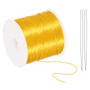 131-Yard Stretchy Bracelet String 0.8 mm Elastic String for Bracelets, Golden