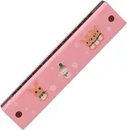 ibasenice Toddler Musical Instrument Boys and Girls Harmonica Rabbit Design Wooden Musical Toys Sound Portable