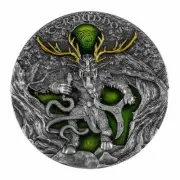 2022 Niue CERNUNNOS Horned God 2 oz. Silver High Relief Coin