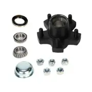 Redneck Trailer 34822545UC1 Hub Dexter 5 On 4.5" Standard Hub Kit 1" Spindle
