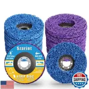 Szarint 10 Pack 4 inch Strip Discs Stripping Wheel for Angle Grinder - Rust R