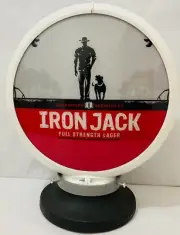 NEW Petrol Bowser Globe and Base Ironjack illuminated sign