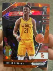 2020-21 Panini Prizm Draft SP Red Ice Prizm RC Rookie Onyeka Okongwu #5 USC