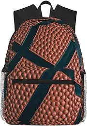 Wurton Basketball Sport Print Unisex Backpack Trendy,Durable Travel Bag Sports Beach Backpack Lightweight Backpack