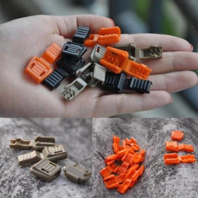 10 Pieces Zipper Puller End Lock Zip Pull End 4mm Cord